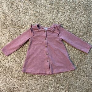 TAHARI Purple Long Sleeve Button-Up Shirt